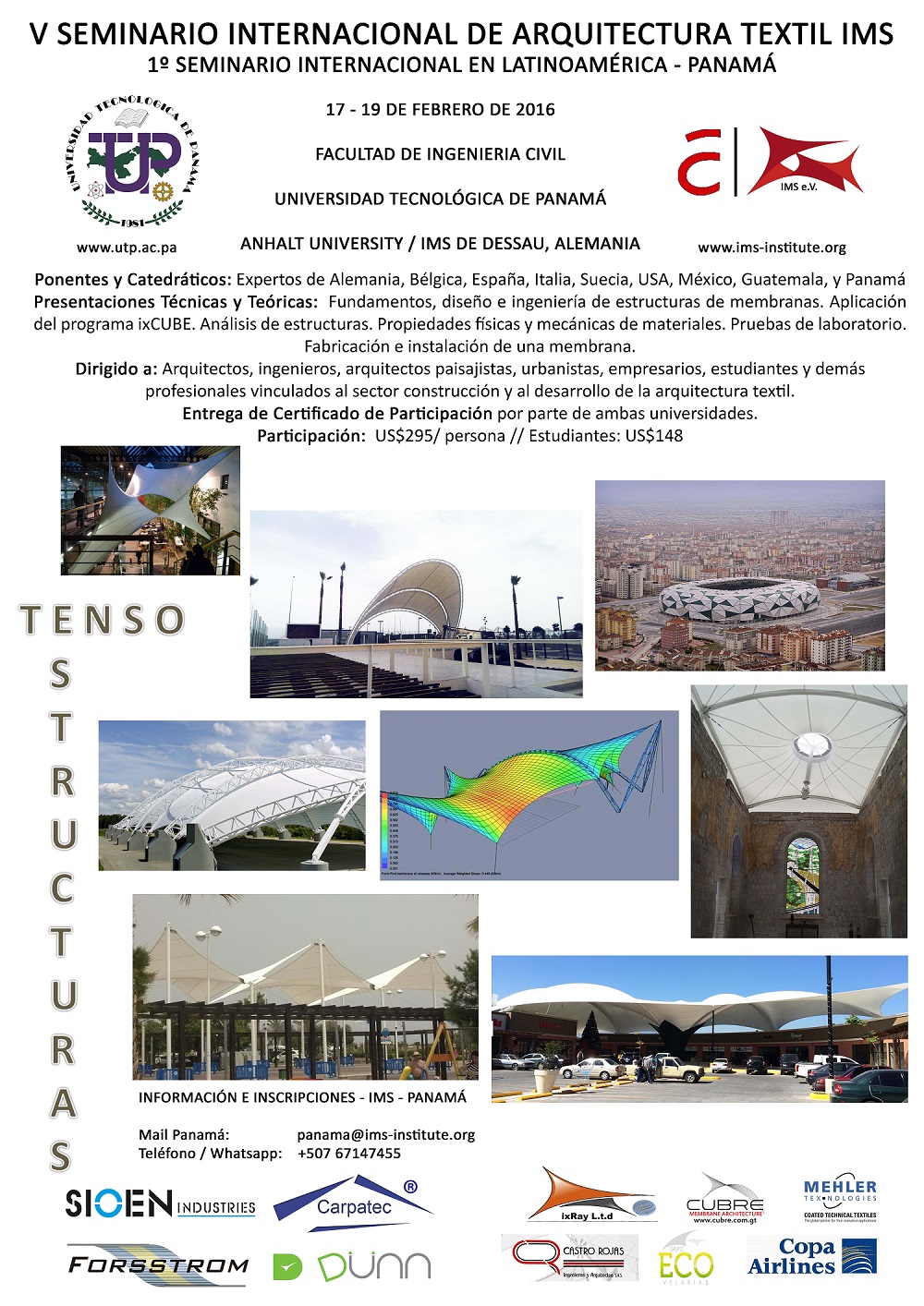V Seminario Internacional de Arquitectura Textil IMS V Seminario Internacional de Arquitectura Textil IMS