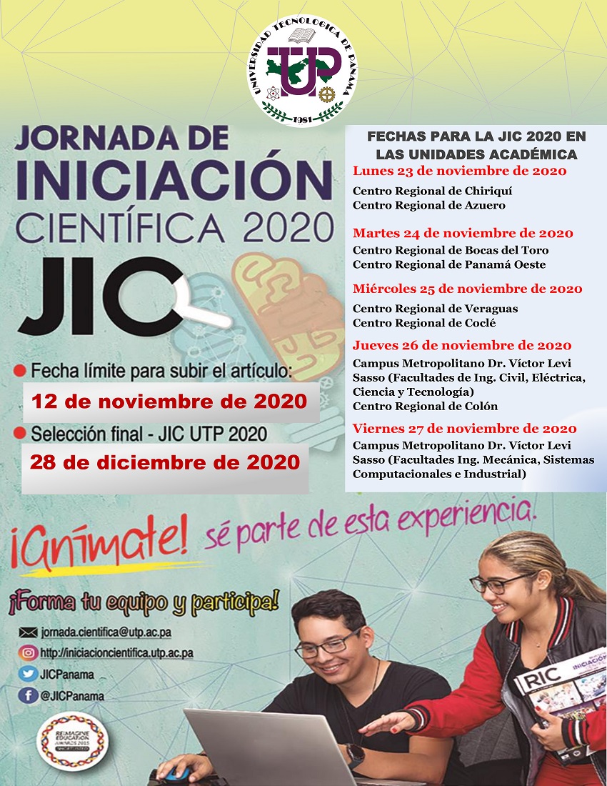 Jornada de Iniciación Científica - Unidades Académicas 2020 23 de noviembre Jornada de Iniciación Científica - Unidades Académicas 2020 23 de noviembre